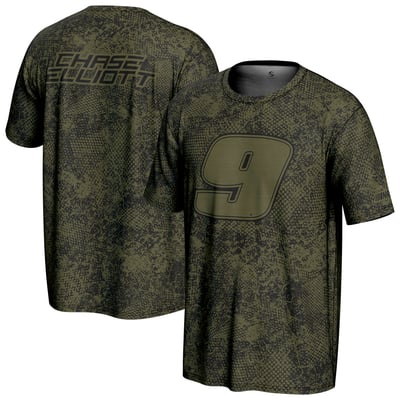  Chase Elliott ProSphere 2025 NASCAR Salutes Collection T-Shirt - Green